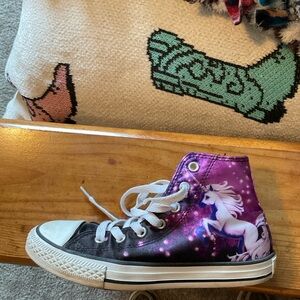 Girls Unicorn Galaxy Converse Hightops